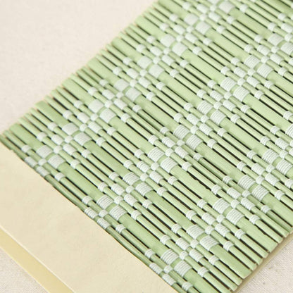 LETAU Wood Window Roman Shades, Bamboo Light Filtering Window Blinds for Indoor Home, Office, Kitchen, Pattern 12