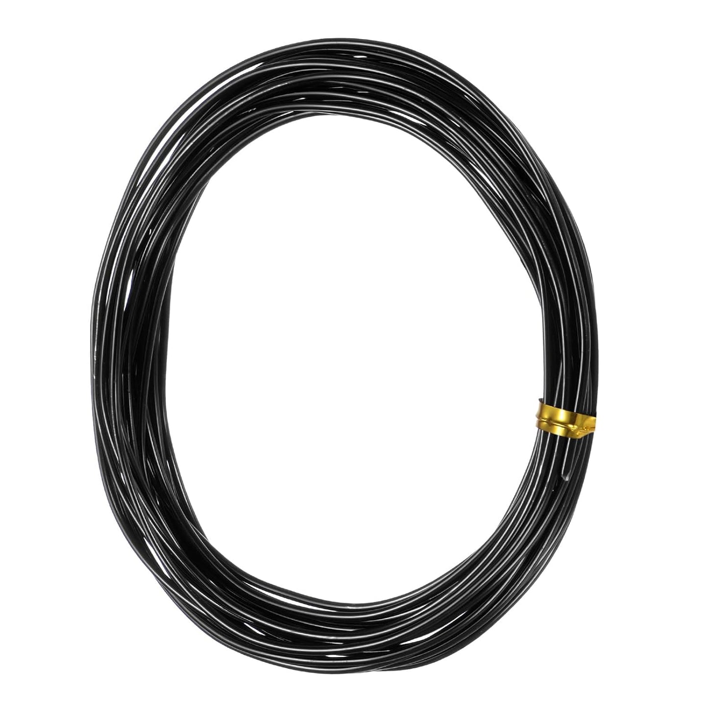 1.5mm Bonsai Training Wire, 16.4 Feet Total Anodized Aluminum Bonsai Wires for Bonsai Tree Shaping/Branches Fixing/Trunk Holding/DIY Crafting [Black]