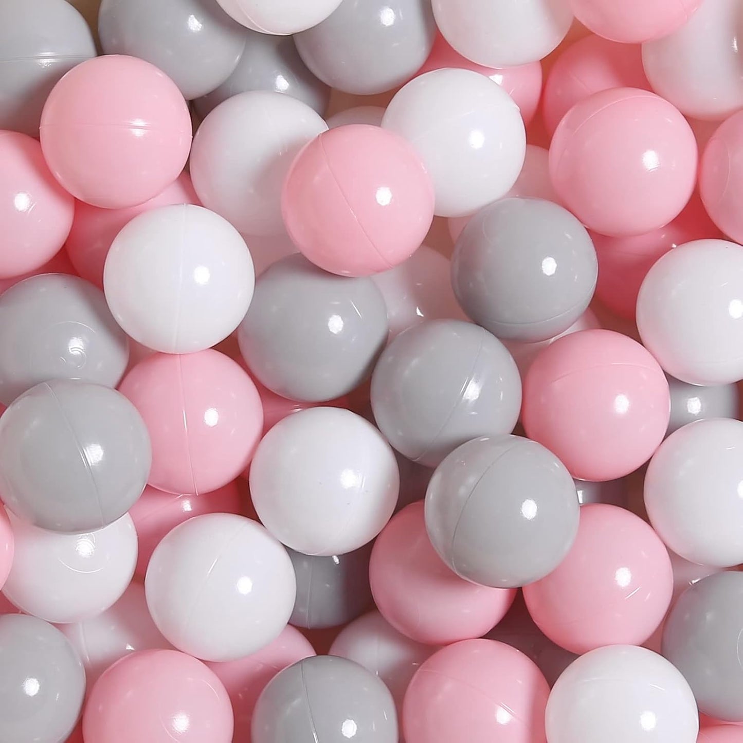 TRENDPLAY Plastic Balls for Ball Pits 2.2 Inch, Pack of 50 100 200 500 Hollow Balls, Perfect for Toddler Baby Pools,Party,Festival Decoration