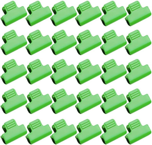 30pcs 8mm Greenhouse Clamps Hoops for 7-9mm PVC Pipe Tubes, Windproof Set Green-house Film Clamp, Outside Patio Shading Net Rod Clip Garden Hoop for Row Cover, Plastic Sheeting Support, Green
