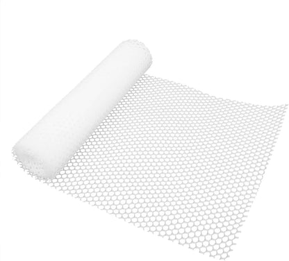 White Garden Fence Mesh 39.3″ Wide Safety Netting Plastic Net Fencing Roll Balcony Protection Window Isolation Net for Snow, Poultry, Chicken, Patio, Animal Barrie(Size:1x30M - Mesh 1.8cm,Color:White)
