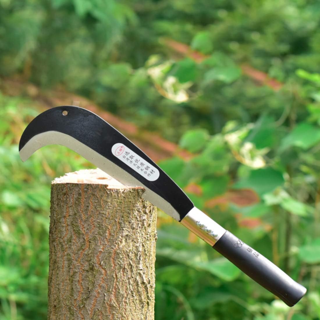 Zelin Machete with Heavy Duty Construction Black Plastic Handle,Ergonomic No-Slip Handle for Gardening, Agriculture, Bushcraft, Hunting and Outdoor