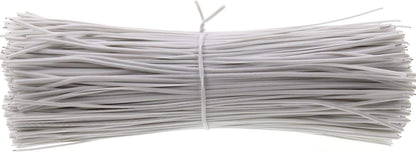 6 Inch Twist Ties,Ulifestar Cable Ties Bag Ties Plastic Coated Twist Ties 1000 Pack (White)