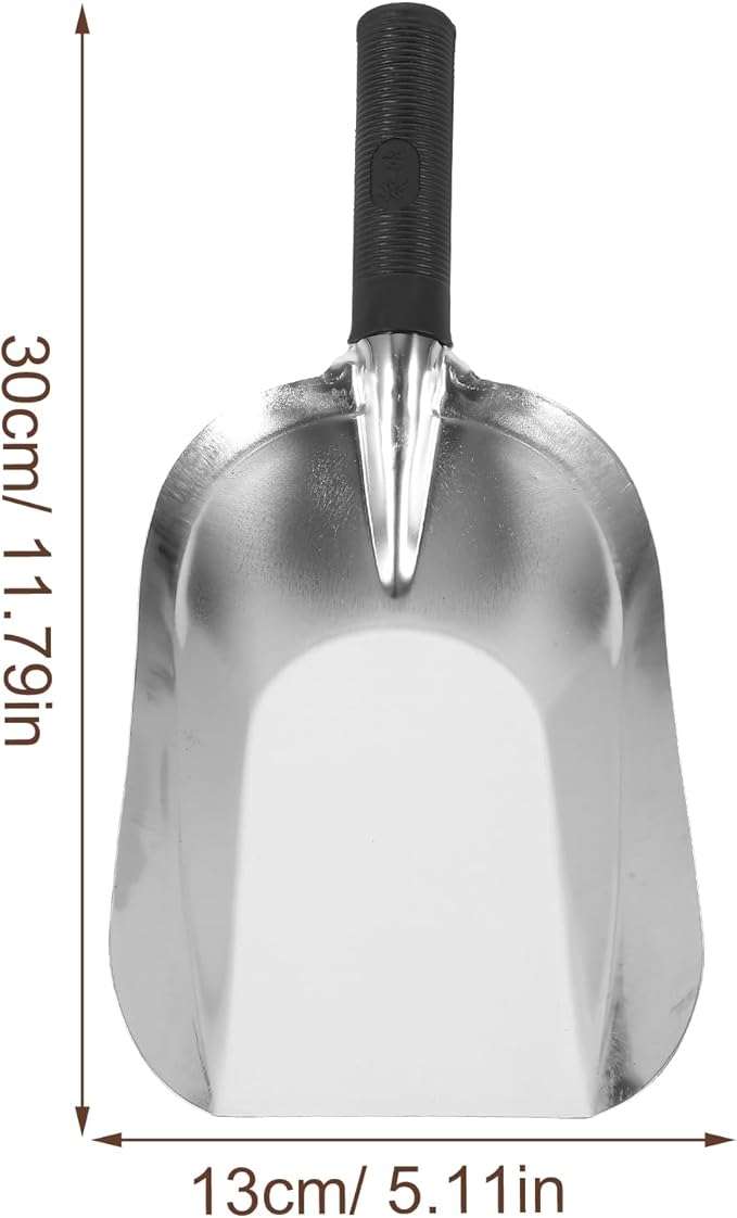 Kisangel Stainless Steel Square Shovel Small Gardening Hand Shovel Garden Hand Trowel Gardening Hand Tools Gardening Shovel Gardening Digging Shovel Rural Small Shovel 201 Stainless Steel