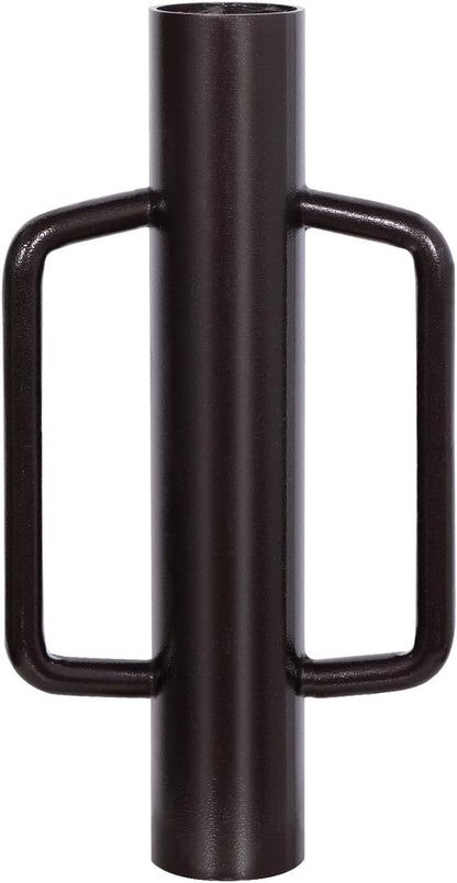 Urban Deco Fence Post Driver with Handle Steel Head Fence Post Driver 16.8 Inch T Post Driver/Rammer Brown Hand Heavy Duty Post Pounder