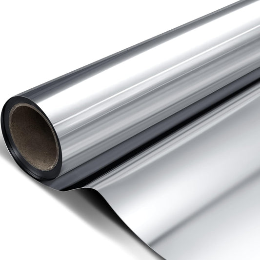 4 x 200 Ft Highly Reflective Film Roll Heavy Duty Horticulture Film Roll for Outdoor Indoor Plant Grow Tent Warm House Greenhouse Room, 2 Mil Silver