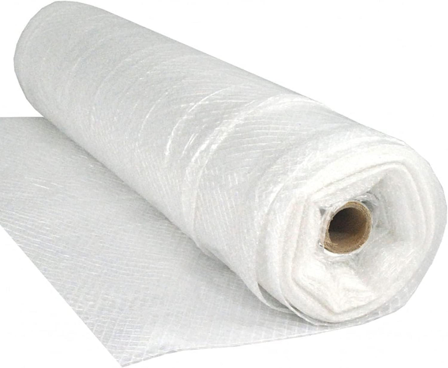 Farm Plastic Supply - Dura Skrim String Reinforced Clear Plastic Sheeting - 6 Mil - (60' x 100') - Reinforced Poly Film Tear Resistant, Weatherproof, Vapor Barrier Polyethylene Roll for Construction