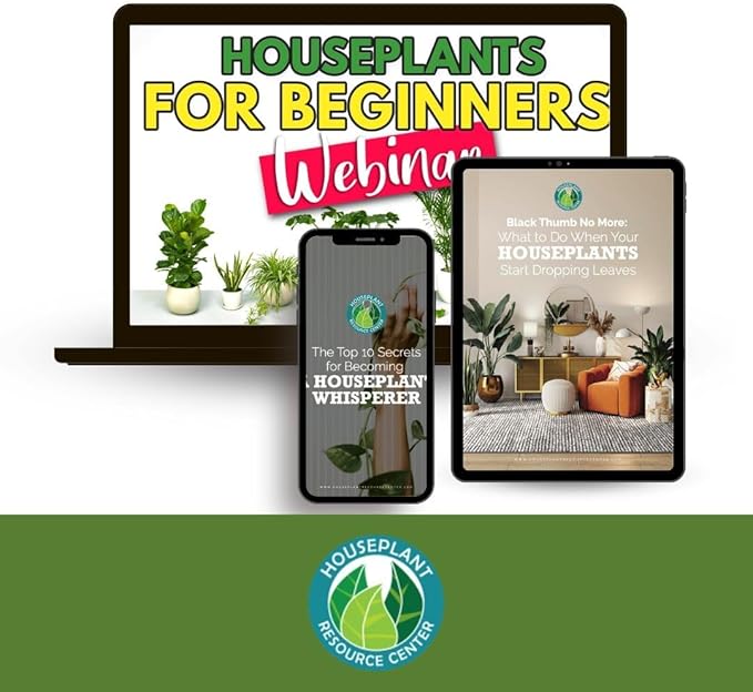 Premium Houseplant Scissors and Pruning Shears by Houseplant Resource Center | Ergonomic, Sharp & Durable Garden Clippers for Plant Care - 100% Stainless Steel Construction