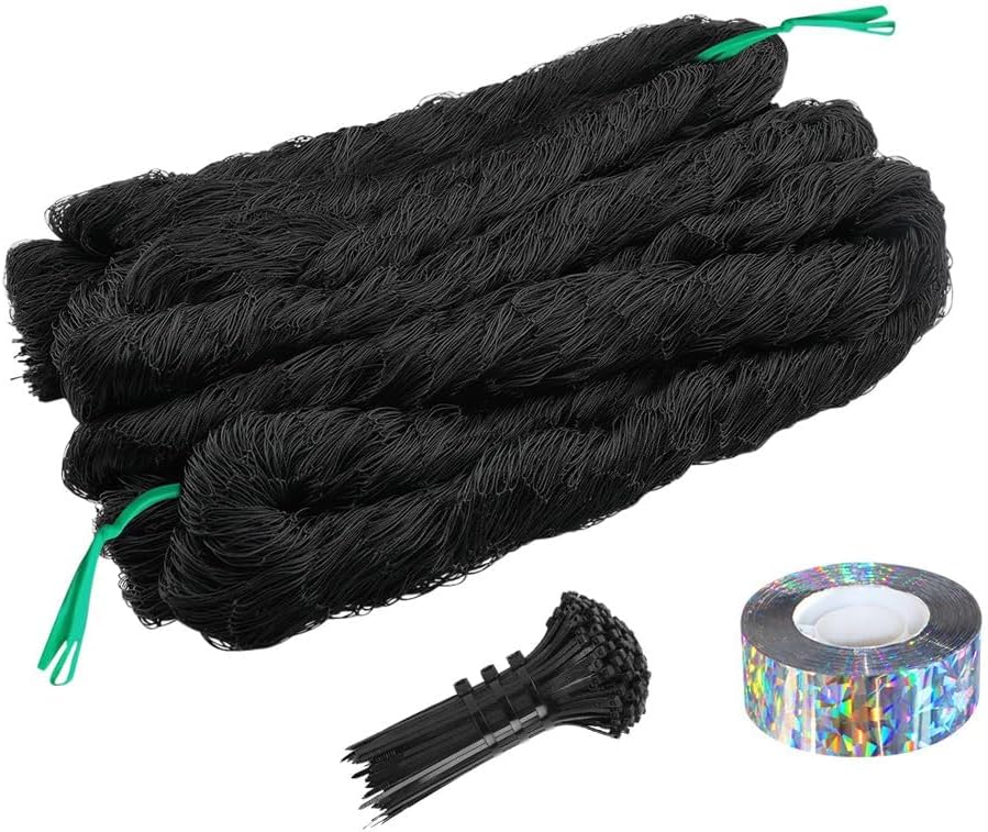 Bird Netting, Heavy Garden Netting Reusable Protective Garden Netting for Plants Fruit Trees Vegetables Against Birds and Other Animals (5cm hole-25'x25')