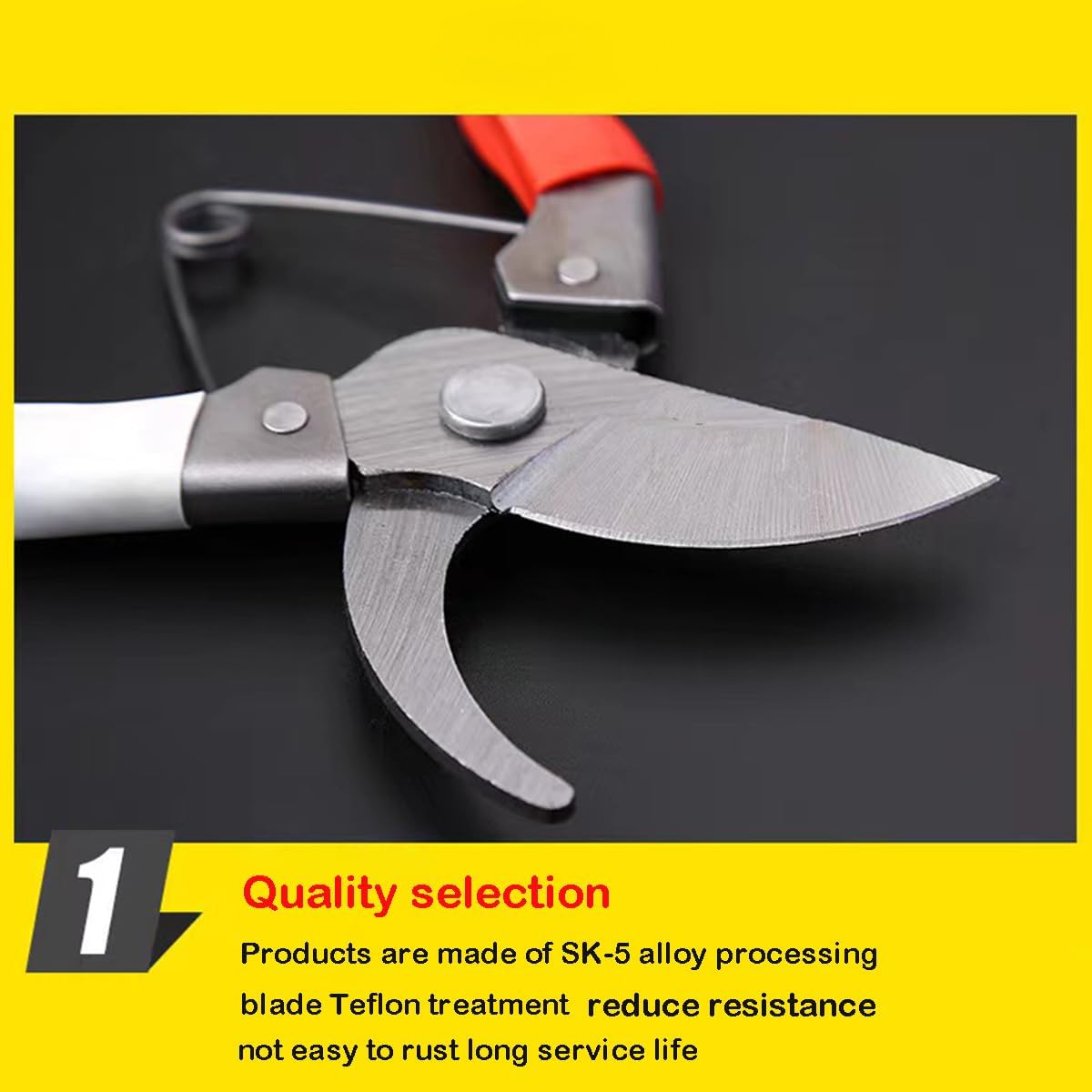 Pruning Shears - Garden Shears - Manual Pruning Shears, Heavy Duty Garden Tools for Farm Home and Professional Gardens (1)
