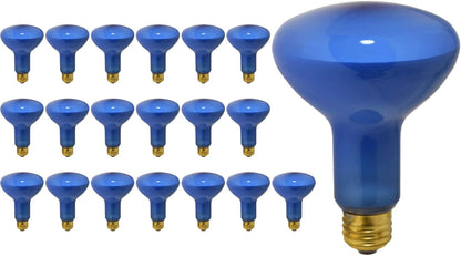 GoodBulb 75W Plant Grow Light Bulb Blue Grow Light R30 Shape & E26 Base High Output Grow Light Ideal for Indoor Plants Seeds Veg and Flower Pack of 20 Bulbs