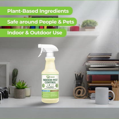 Mosquito Magician Indoor Pest Spray – Design for Indoor Use to Neutralize Spiders, Roaches, Ants & Flies with Plant-Sourced Essential Oils, Efficient Ready to Use Home Pest Spray – Rosemary, 32 OZ