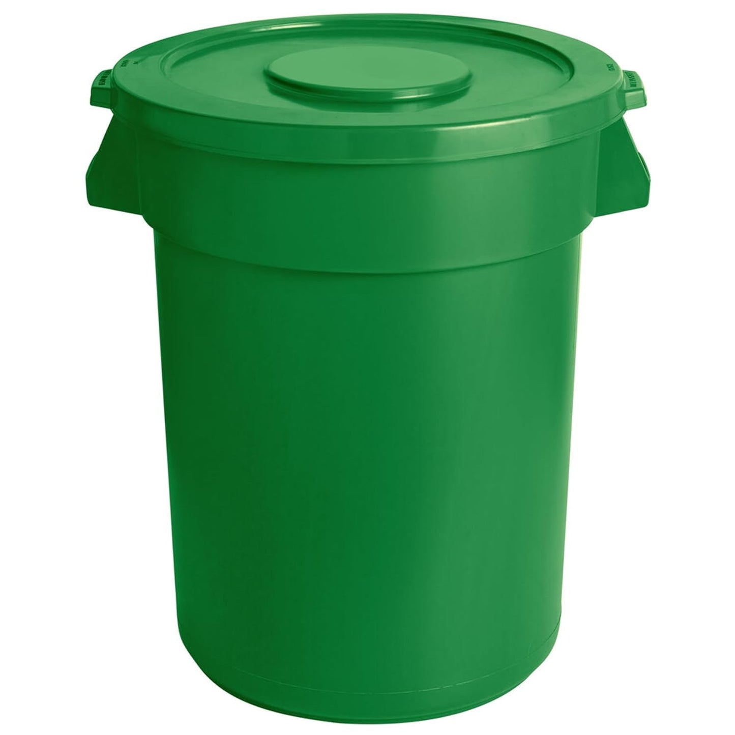 PRO&Family Trash can with Lid (Green, 32 Gallon)