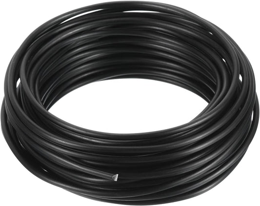PATIKIL 3.0mm Bonsai Training Wire, Floral Wire Stems Anodized Aluminum Tree Wire 32.8 Feet Total for Gardening Branch Fixing, Black