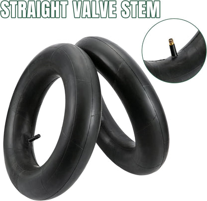 16x6.50-8 Inner Tube 16x7.50-8 Heavy Duty Replacement Tire Tubes with Straight Valve Stem for Mowers, Golf Cart, Tractor, Garden Trailer - 2 Pack