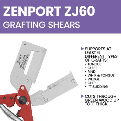 Zenport ZJ60 Grafting Shear, Red - 5 Pack