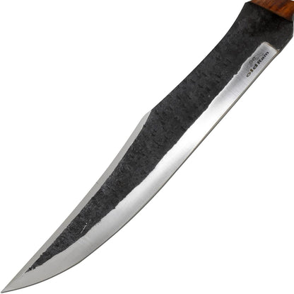 Fixed-Blade Full Tang 1075 High-Carbon-Steel Blade Hunting-Machete for Cutting Splitting (Brown-1)