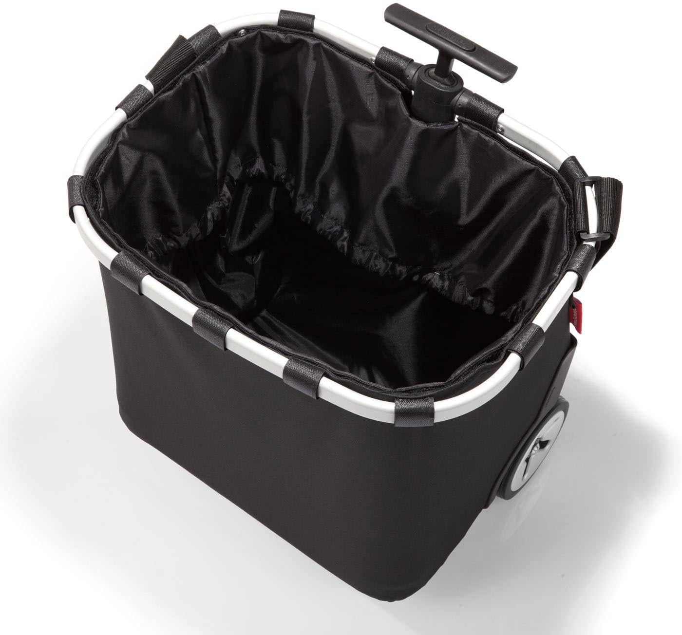 reisenthel carrycruiser Black - Portable Shopping Trolley with Sturdy Aluminum Frame, Shoulder Strap and Removable mesh Inner Bag - Water-Repellent