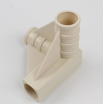 3-Way 16mm 5/8'' Pole for Plant Grow Tent, PVC Pipe Fittings Build Heavy Duty Greenhouse Frame Furniture Connectors Tent Connections, 4 Pcs, Cream