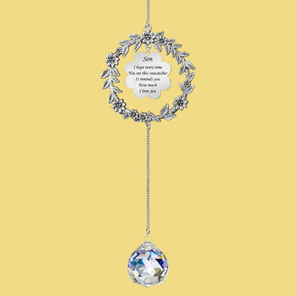 Gifts for Son from Mom and Dad, Son Gifts Suncatcher, Valentines Birthday Gifts for Son, Sun Catcher Gifts for Christmas Birthday Thanksgiving Valentines Day