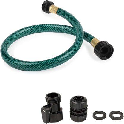 Garden Hose Leakproof for Gardener: 1/2” PVC Water Hoses with GHT Fittings - 2 FT No Kink and Flexible for Outdoor