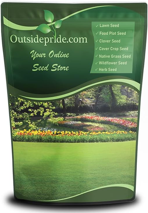 Outsidepride Creeping Red Fescue Grass Seed - 25 Lbs. Cool Season, Soft Textured, Self-Repairing Fine Fescue Grass Seeds for Lawn w/OptiGrowth Coating, Ideal for Dryland Cover Crop & Landscaping