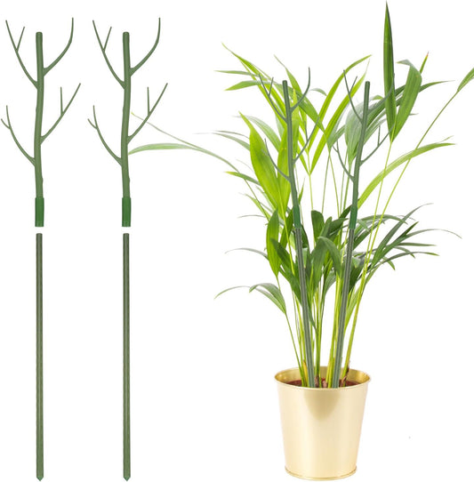 uxcell 2 Pcs Plant Support Stakes, 27.5" Twig Plant Stem Support Structures Garden Branches Plants