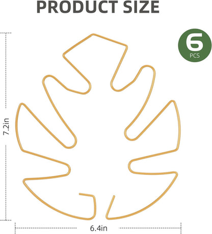 6PCS Iron Monstera Plant Support, Uniquely Designed Indoor Plant Accessories, Stable Plant Support Stakes for Indoor Plant, Turtle Shell Bamboo Clamp Set for Thriving Growth