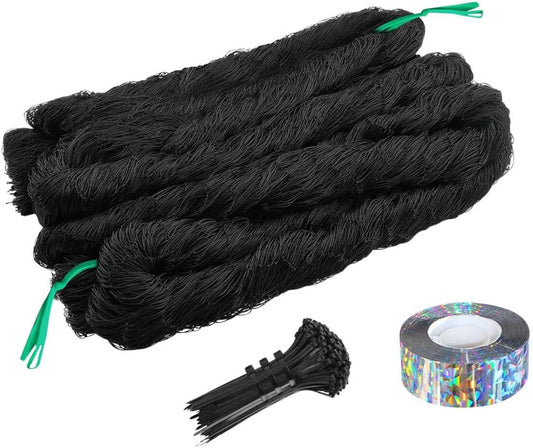 Bird Netting, 25 x 50 FT Heavy Garden Netting Reusable Protective Garden Netting for Plants Fruit Trees Vegetables Against Birds and Other Animals