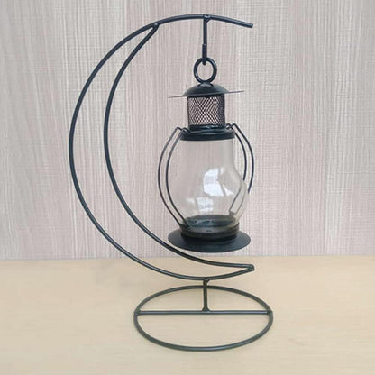 SGrace Ornament Display Stand Holder Home Wedding Decoration Rack for Hanging Glass Globe Pot Stand Iron Pothook Stand Terrarium Witch Ball (1, 9.8"x4.7")