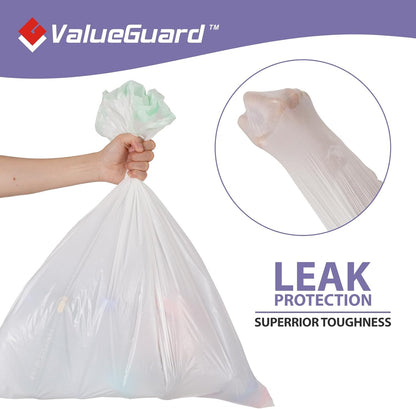 Trash Bags Garbage Bag 13 Gallon Drawstring Tall Waste Bag for Kitchen Office Party 0.6 Mil (110 Count)