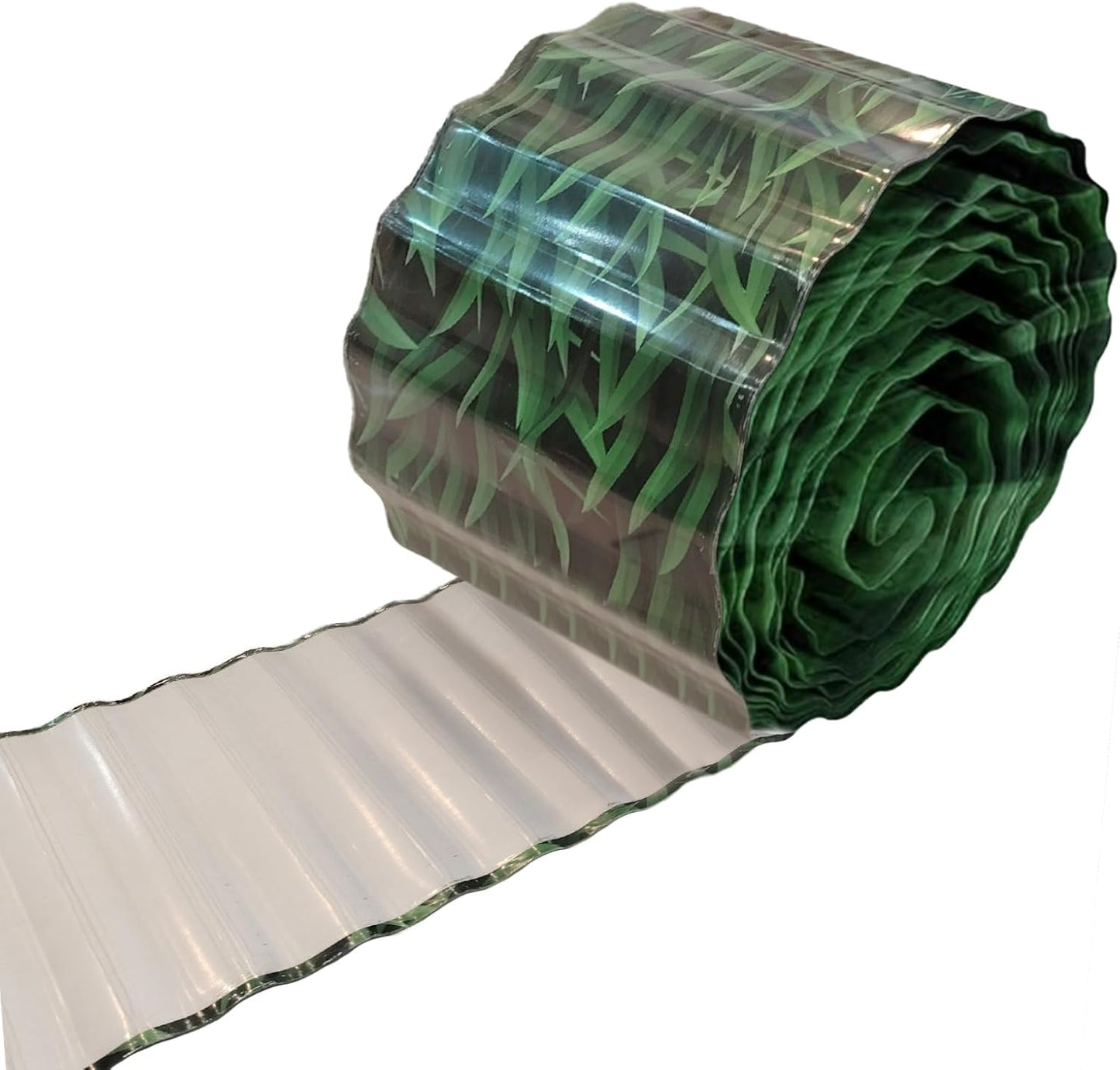 Metal Landscape Edging,6Inch×20FTCorrugated Metal Garden Edging Border Heavy Duty Garden Borders Edging Lawn Edging for Garden,DIY Flower Beds,Lawns,Pathway (Grass Green)