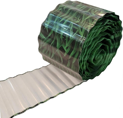 Metal Landscape Edging,6Inch×20FTCorrugated Metal Garden Edging Border Heavy Duty Garden Borders Edging Lawn Edging for Garden,DIY Flower Beds,Lawns,Pathway (Grass Green)