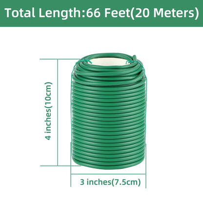 QenFree Garden Wire, 66FT Soft Plants Ties, 3.5mm Flexible Garden Ties for Climbing Plants, Vines