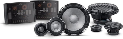 Alpine R2-S653 High-Resolution 3-Way Speaker Set/Pro Series with RKFR65 3-Piece Foam Fast Ring