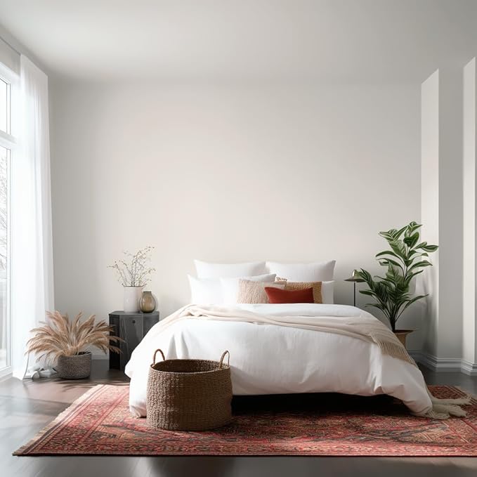 EVOLVE Paint & Primer: Environment-friendly, Low Sheen with One-coat Coverage for Interior & Exterior surfaces (Clover White, 1-Gallon)