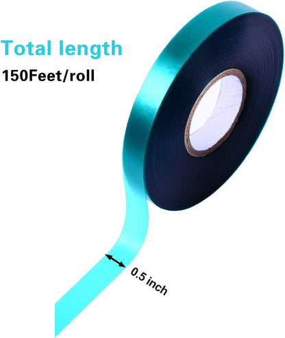 24 Rolls 150 Feet Stretch Tie Tape 0.5 Inch Garden Tie Tape Thick Plant Ribbon Garden Green Vinyl Stake for Indoor Outdoor Patio Plant Use
