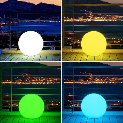16-inch LED Globe Orb Light, Rechargeable Glowing Ball Light w/Remote, Dimmable RGB Color Changing Glowing Orb for Kid Adult, Waterproof Light Up Ball Night Light Mood Lamp for Home Garden Patio Party