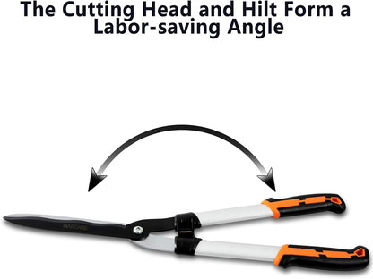 GARCARE 4 IN 1 Garden Shears Pruning Set with Bypass Pruning Shears Compound Lopper and Hedge Shears and Folding Saw with Carbon Steel Sharp Blades