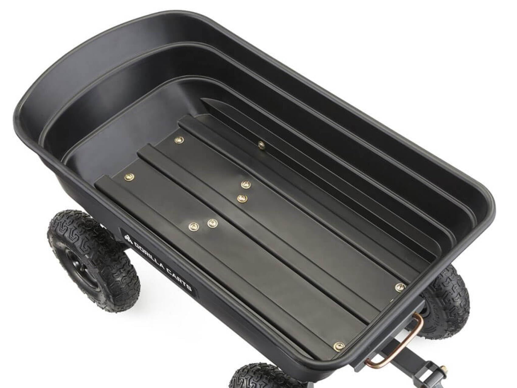 Gorilla Carts Heavy-Duty Poly Garden Dump Cart, 4 Cu Ft, 600 lb Capacity