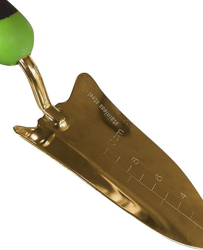 Garden Guru Titanium Transplanter Trowel Shovel - Rust Resistant - Ergonomic Handle - Perfect Hand Shovel Tool for Gardening Weeding Transplanting and Digging in Garden Beds - 1 Case (48 Pcs)