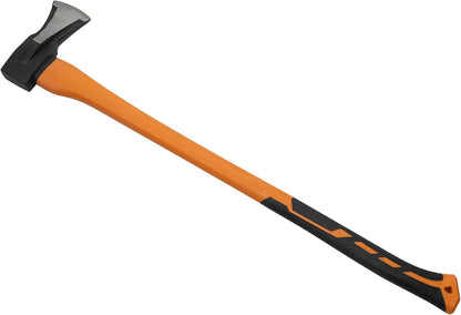 HFS(R) 35" Axe Hatchet with Fiberglass Handle 70.55oz/2000g Head Weight Heat-Treated Blade, Anti-Slip Grip, Perfect for Camping, Hiking, Woodworking