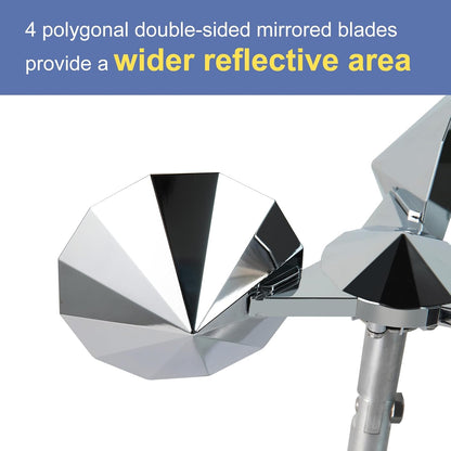 OFFO 2 PCS Bird Scare Reflective Device, Bird Reflector Keep Pigeon Woodpeckers and Sparrows Away for Outdoor Use Boats Roofs Gardens