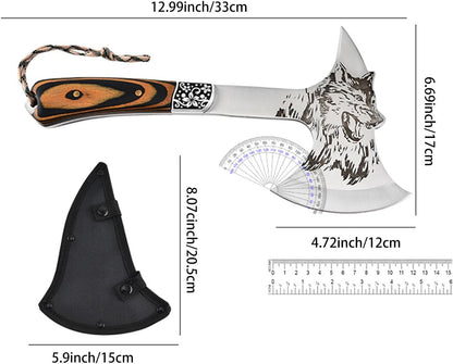 Multi-Functional Outdoor Axe - Garden Hatchet for Camping, Survival, and Tree Cutting - Portable Durable Design for Outdoor Enthusiasts