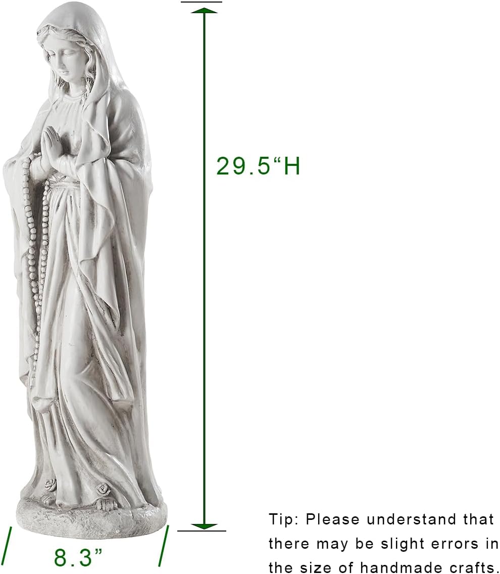Virgin Mary Statue Outdoor, Religious Garden Statue, Blessed Mother Outdoor Statue, Large Outdoor Garden Statues Home Yard Patio Lawn Hallway