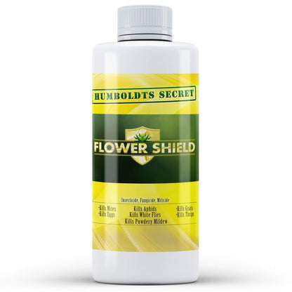 Humboldts Secret Flower Shield | Insecticide, Pesticide, Miticide, Fungicide | Bug Spray for Plants | Spider Mite & Powdery Mildew Control | Indoor & Outdoor | Houseplant & Garden | 8 Ounce