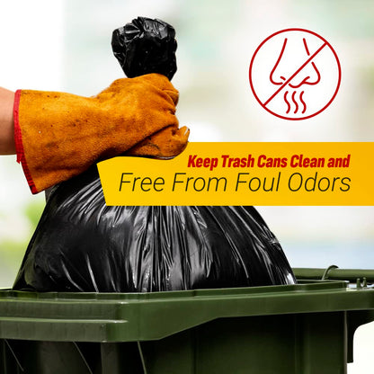 Dyno Products Online 55-Gallon, 1.5 Mil Thick Heavy-Duty Black Trash Bags, 50 Count - Large Garbage Liners (35W X 55L) Fits Huge Cans for Home Garden Lawn Yard Recycling Construction & Commercial Use
