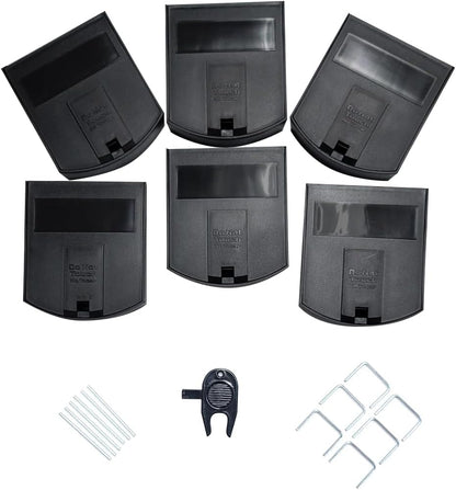B&G – Mouse Station (6 Pack & 1 Key) - Durable, Discreet Low-Profile Bait Station with Universal Key – Tamper-Resistant