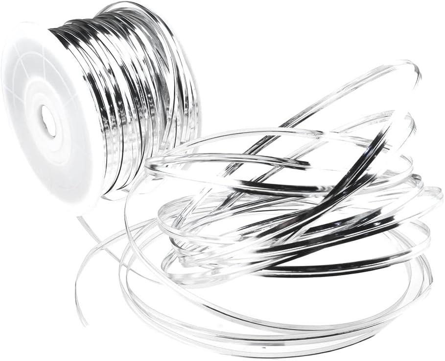 HAHIYO 100Yards/300Feet/91M Silver Metal Twist Ties Bread Candy Coffee Bag Ties Plant Garden Twist Ties for Cellophane Treat Bag Gift Wraping Bag Plastic Bag Halloween Party Cake Present Art Craft