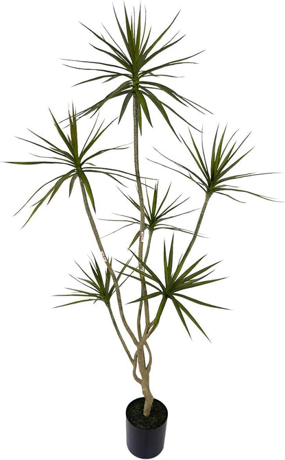 Artificial Dracaena marginata,6ft Tall Fake Plants Artificial Dracaena marginata Plants for Indoor, Fake Trees for Office Home Living Room Floor Patio Greening Porch Decor